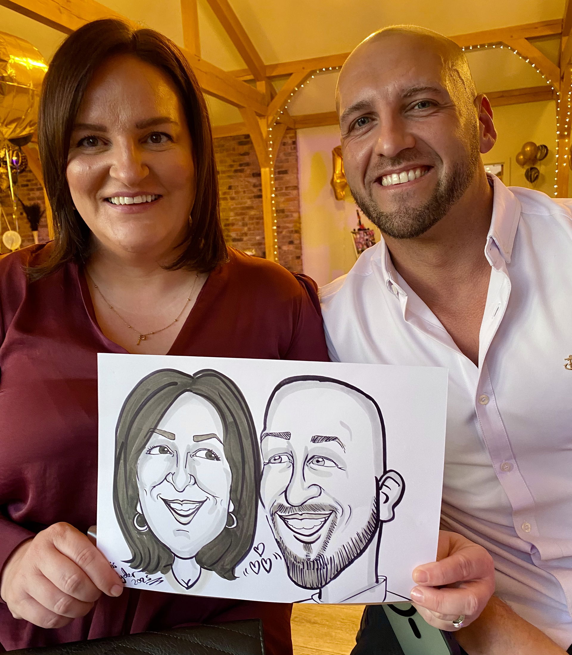 C R Caricatures Caricaturist Review Private Party Cheshire