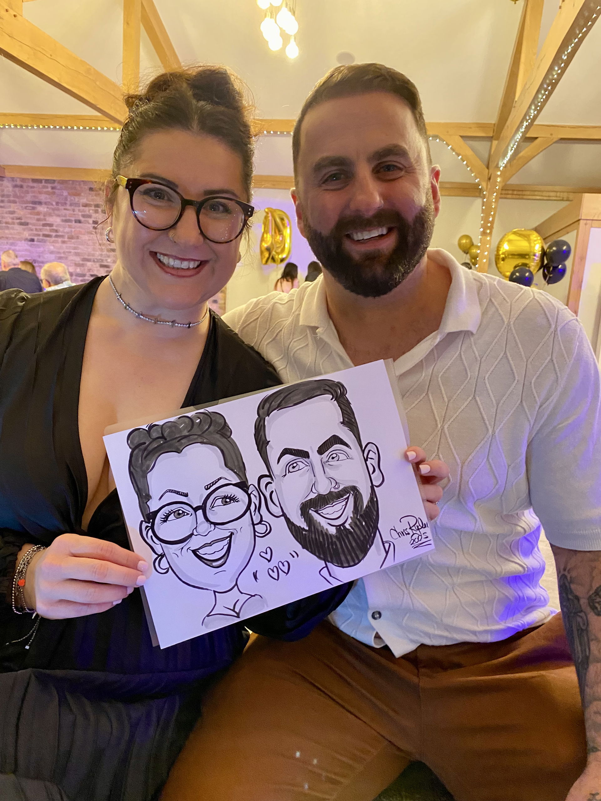 C R Caricatures Caricaturist Review Private Party Cheshire