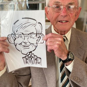 Emma L booked Sam The Caricaturist for their wedding in Oxfordshire Sam The Caricaturist Caricaturist Review Wedding Oxfordshire