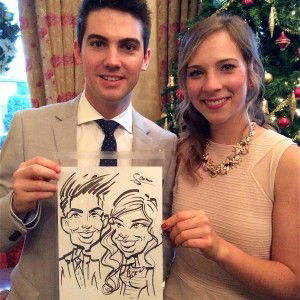 Helen B booked Sam The Caricaturist for their wedding at Rowton Castle in Shropshire Sam The Caricaturist Caricaturist Review Wedding Shropshire