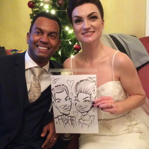 Sam The Caricaturist Caricaturist Wedding Shropshire