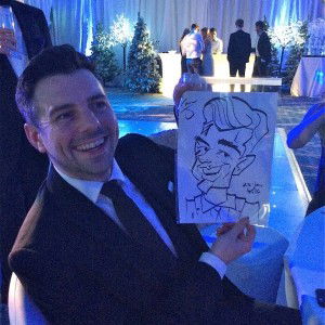 Steff B booked Sam The Caricaturist for their party at Crowne Plaza Gerrards Cross in Berkshire Sam The Caricaturist Caricaturist Review Private Party Berkshire