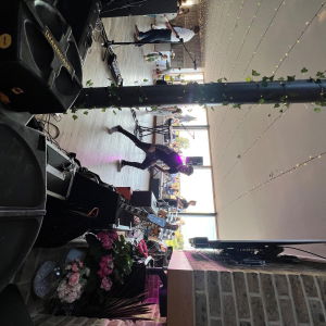 Emily M booked The Dukes for  their wedding at Pinewood Studios in Buckinghamshire The Dukes Function Band Review Wedding Buckinghamshire