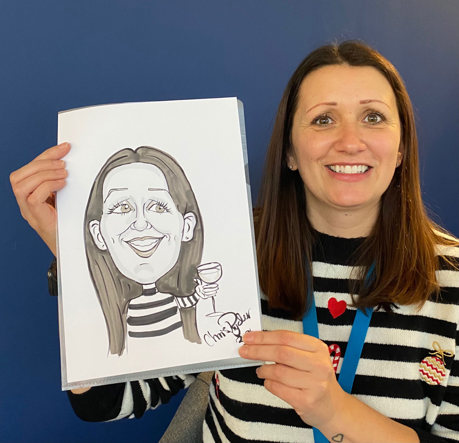 C R Caricatures Caricaturist Review Corporate Event Derbyshire