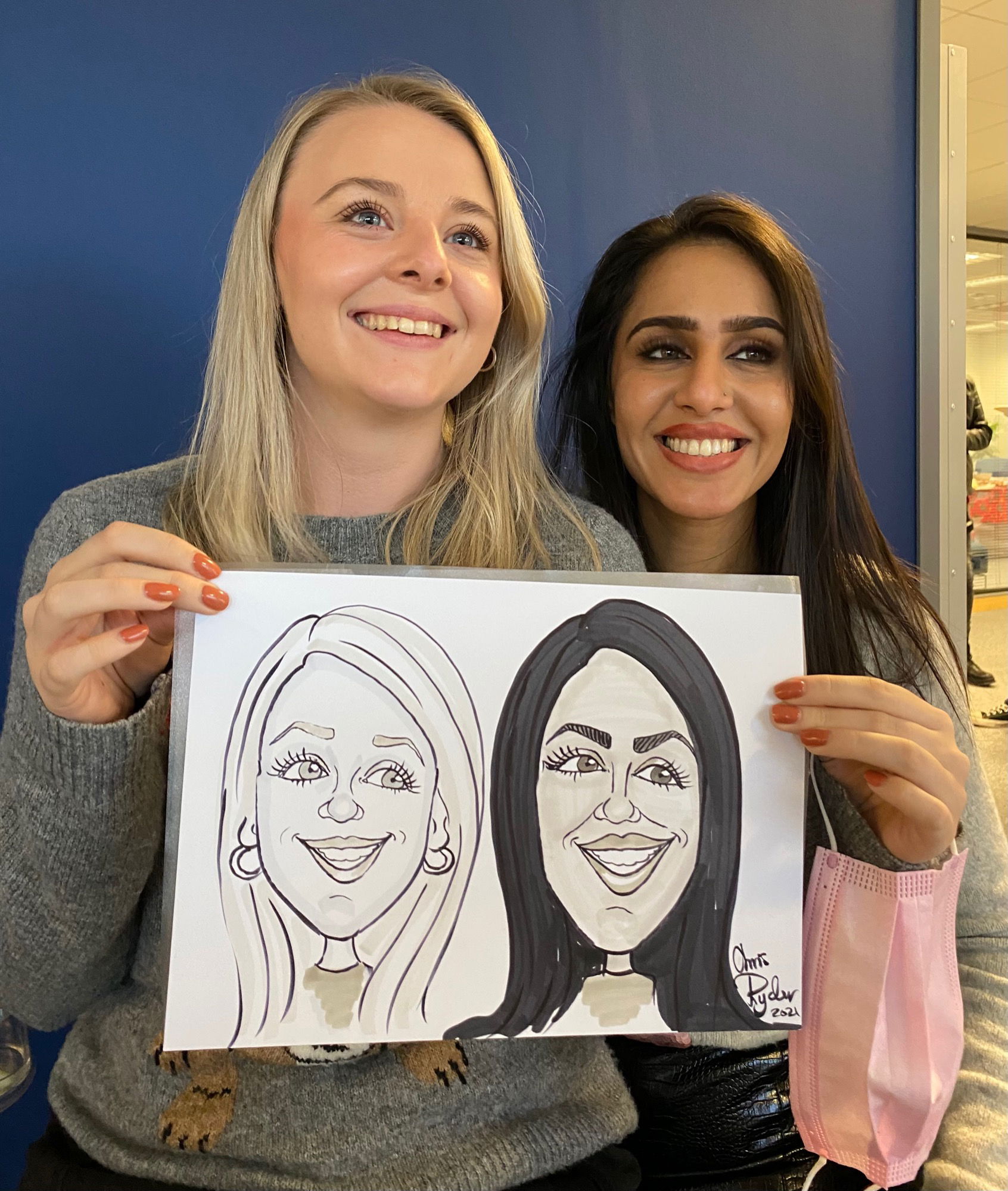 C R Caricatures Caricaturist Review Corporate Event Derbyshire