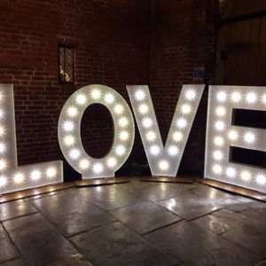 Let There Be Light Light Up Letters Wedding Essex