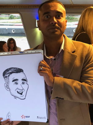 Event Caricaturist Edward Caricaturist London