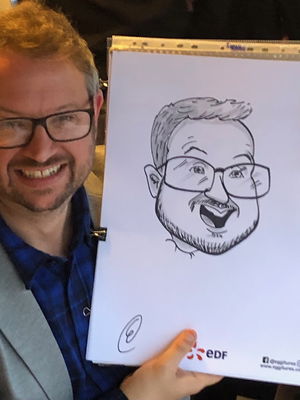 Event Caricaturist Edward Caricaturist London