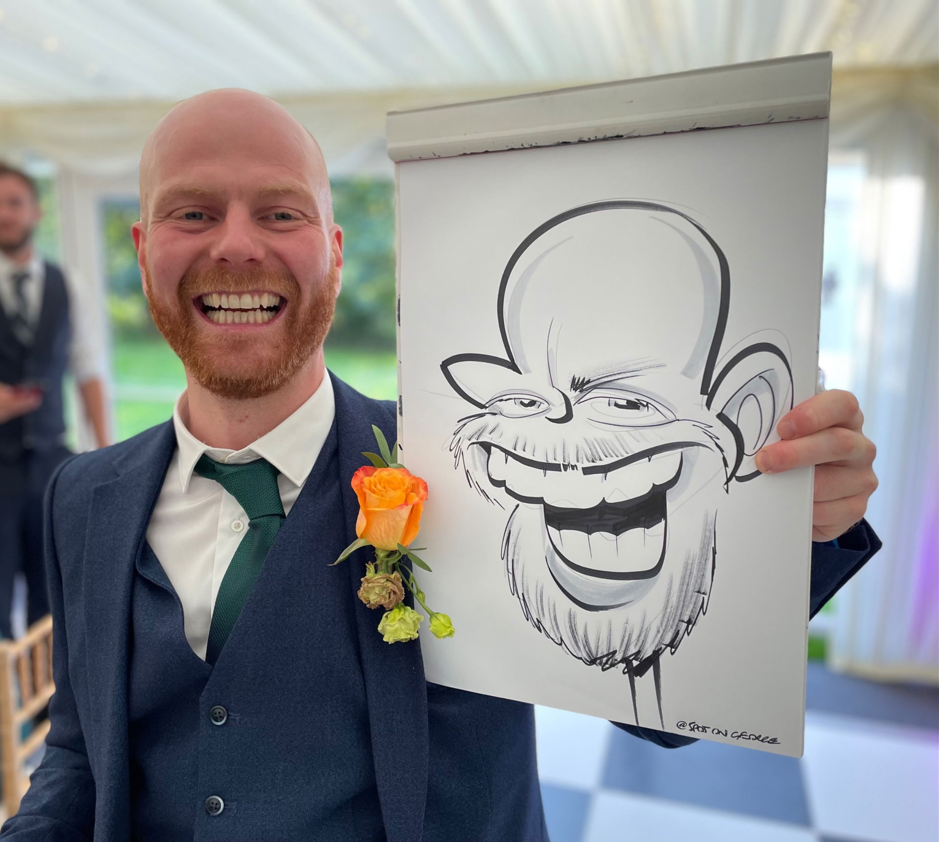 Spot On Caricatures Caricaturist Review Wedding Derbyshire