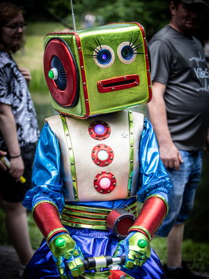 Event Lady Robot Costume Character London