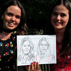 Chris Caricatures Caricaturist Review Wedding Surrey