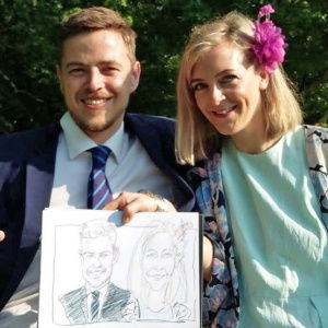 Chris Caricatures Caricaturist Review Wedding Surrey