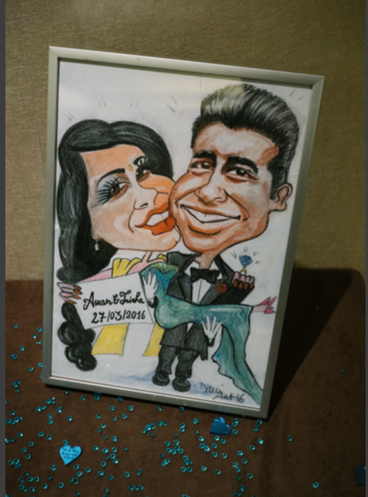 Francesco Caricatures Caricaturist Review Wedding London