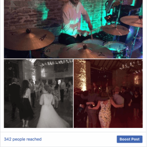 Cain Manor's excellent catering :-) The Arcadias Function Band Review Wedding Northamptonshire