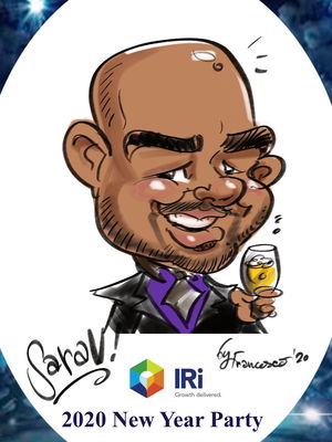 Event Francesco Digital Caricatures Digital Caricaturist London