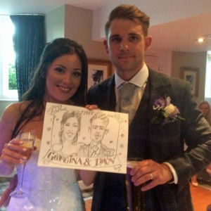 Chris Caricatures Caricaturist Review Wedding West Sussex