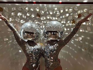 Promo Dazzling Disco Ball Heads Dancer Staffordshire