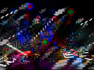 Promo Candy Cane Elves Walkabout Christmas Act Bristol