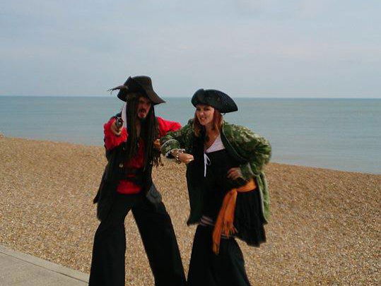Promo Pirate Stilt Walkers Street Performer Leicestershire