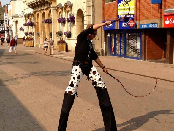 Promo Cowboy Stilt Walkers Street Performer Leicestershire
