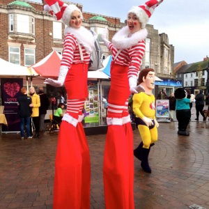 Promo Christmas Stilt Walkers  Leicestershire