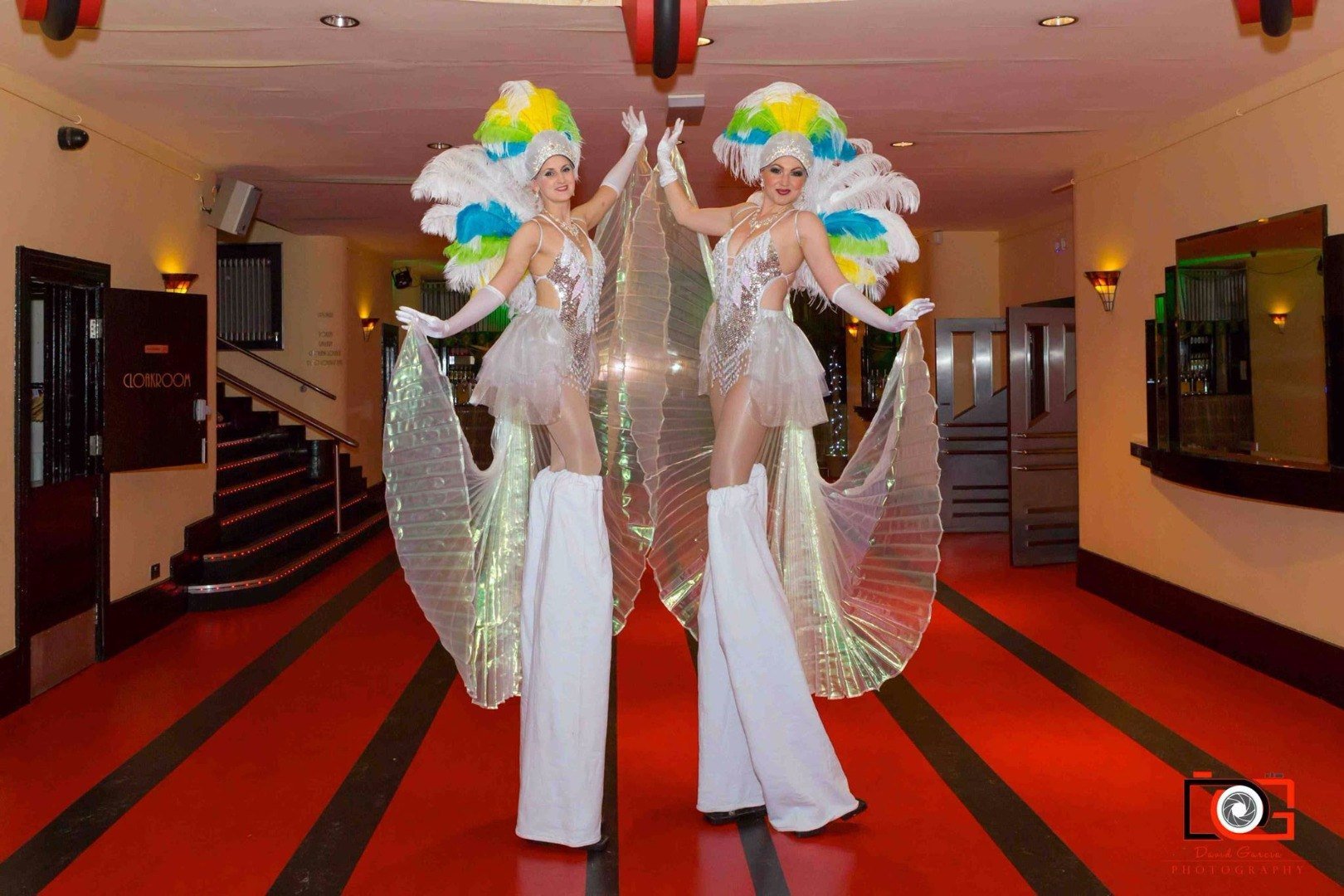 Promo Showgirl Stilt Walkers Street Performer Leicestershire