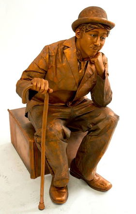 Promo Charlie Chaplin Living Statue Street Performer Leicestershire