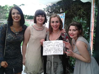 Promo Face To Face Caricaturist Duo Leicestershire