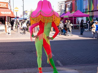 Promo Pop Art Human Lamps Costume Character London