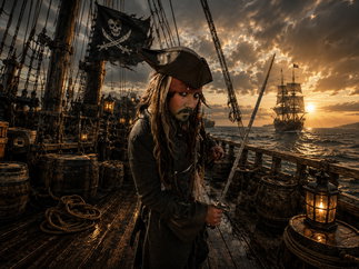 Promo Jack The Caribbean Pirate Lookalike Glasgow