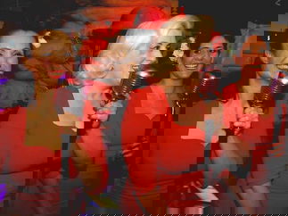 Promo Festive Follies Vintage Christmas Trio London