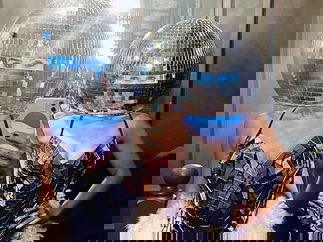 Promo Disco Ball Heads Mix and Mingle Entertainer London