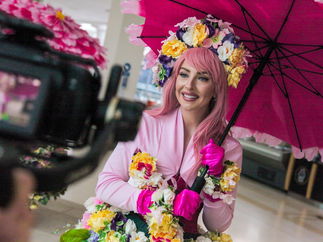 Promo Summer Living Flower Girls Costume Character Kent