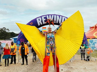 Promo Stilt Walker Verity Stilt Walker Perth and Kinross