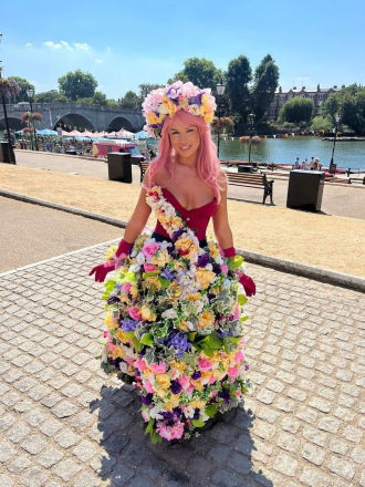 Promo Summer Living Flower Girls Costume Character Kent