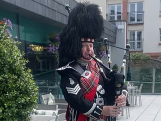 Promo Traditional Scottish Bagpiper Piper Renfrewshire
