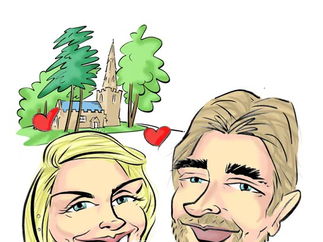 Promo Face To Face Caricaturist Duo Leicestershire