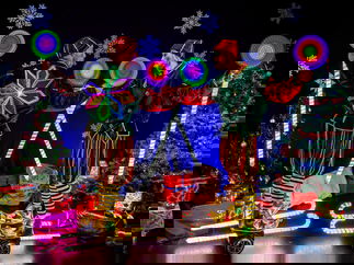 Promo Candy Cane Elves Walkabout Christmas Act Bristol