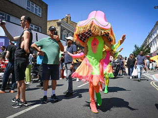 Promo Pop Art Human Lamps Costume Character London