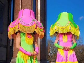 Promo Pop Art Human Lamps Costume Character London