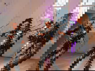 Promo LED Glitter Strings Electric String Ensemble London