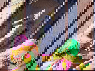 Promo Pop Art Human Lamps Costume Character London