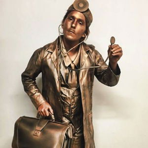 Promo Doctor and Nurse Living Statues  Leicestershire