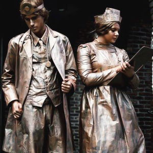 Promo Doctor and Nurse Living Statues  Leicestershire