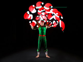 Promo The Elf Show Christmas Themed LED Elf Acrobats Dorset