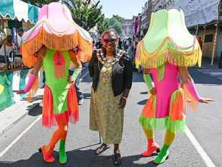 Promo Pop Art Human Lamps Costume Character London