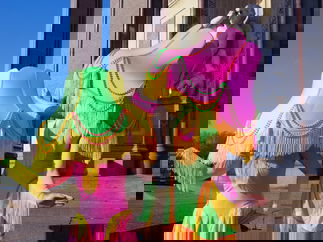 Promo Pop Art Human Lamps Costume Character London