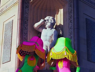 Promo Pop Art Human Lamps Costume Character London