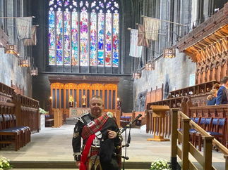 Promo Traditional Scottish Bagpiper Piper Renfrewshire