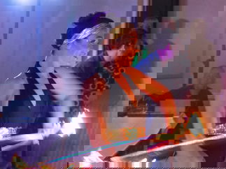 Promo 70s Cabaret Show Circus Performer East Sussex